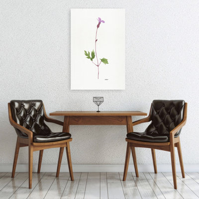 Delicate Purple Bloom Delicate Elegant Minimalist Flower Nature Wall Art Print 1 Piece Wrapped Canvas Wall Art