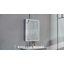 Armoire à pharmacie encastrée en aluminium noir avec miroir 24 po x l 24 po x H 30 po Flora-793913207-793913204