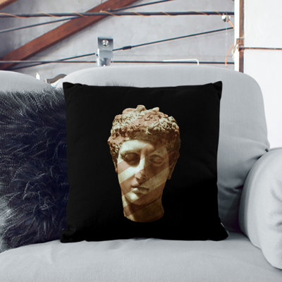 Disco Marble Head Square Throw Cushion