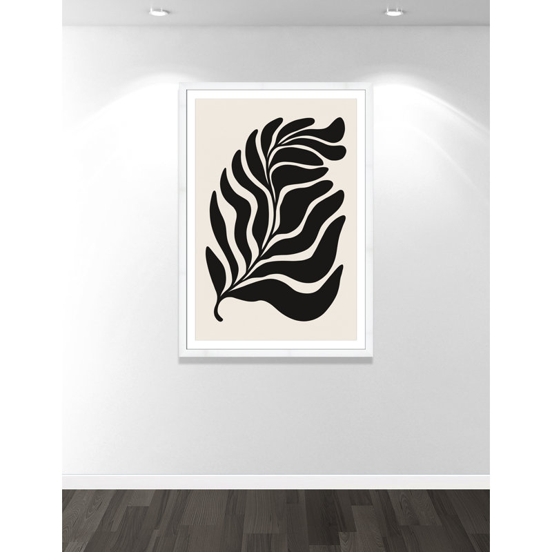 «Flow of Nature Print» par Royle, Satin White, L 39 po x H 55 po, Imprimé mat