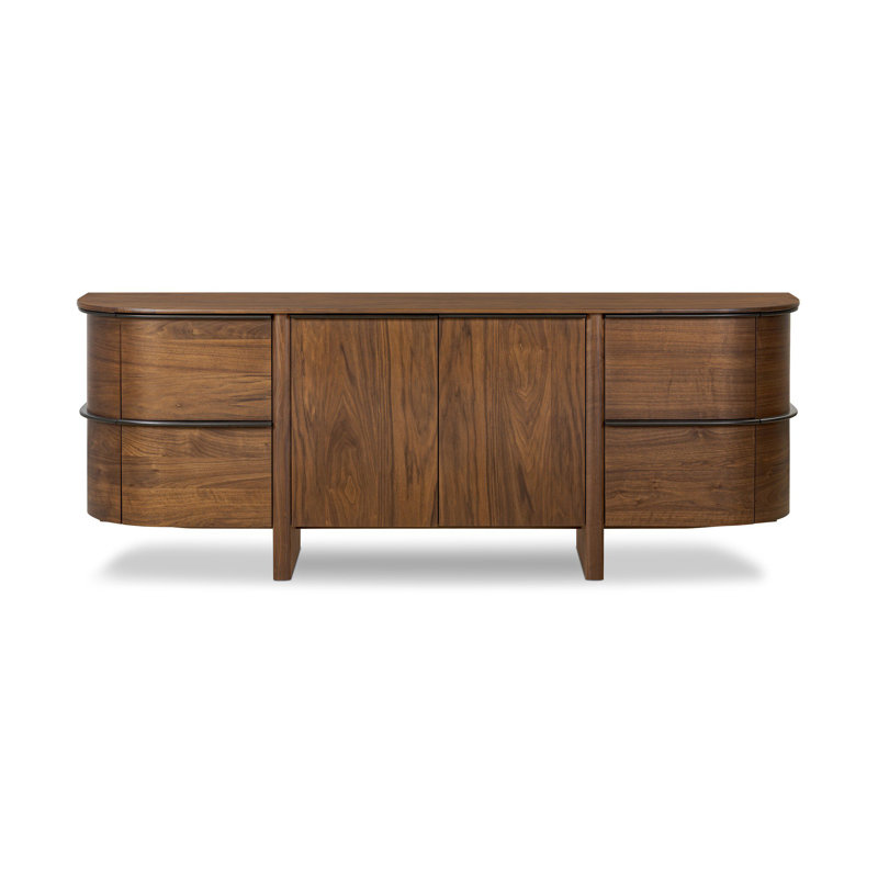 Theo Sideboard-Dark Brown Walnut Veneer