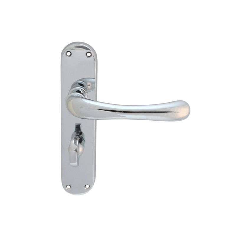Ibra Bathroom Door Handle, Matt Black