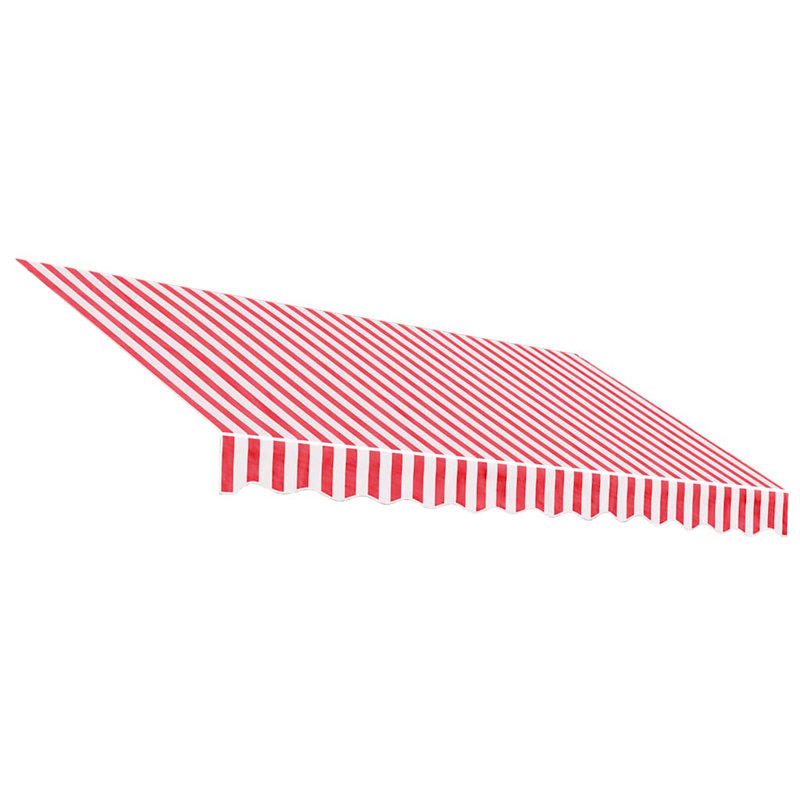 Awning Top Sunshade Canvas , 280cm W x 245cm D, Red/White