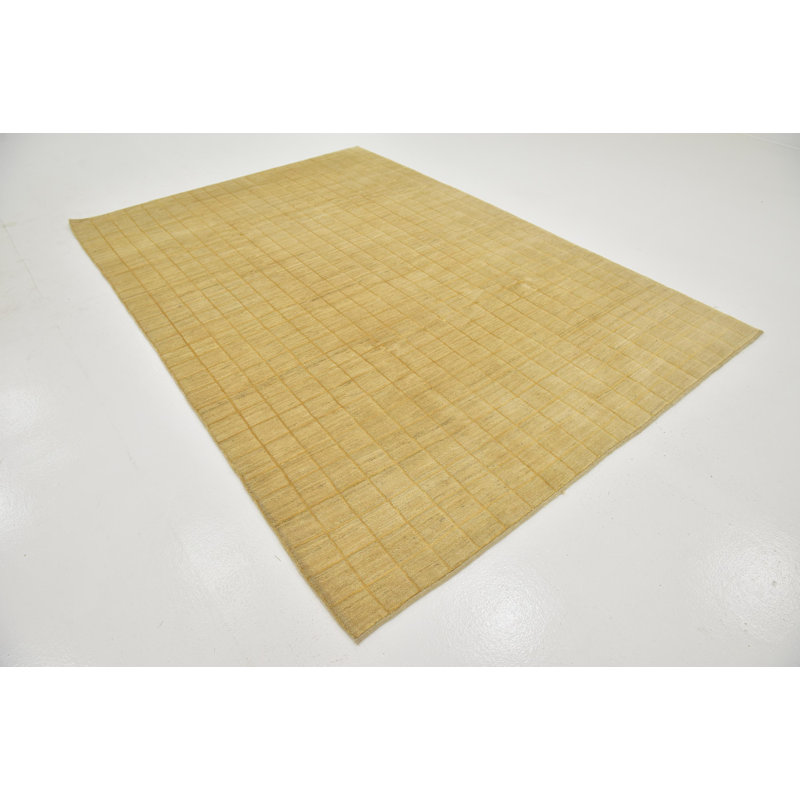 Tapis de surface en laine 6 pi 6 po x 9 pi 5 po one-of-kind noué la crème Didcot