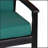 Eucalyptus Loveseat With Cushions, Espresso Finish, Dark Green Cushions-189302569-189302568