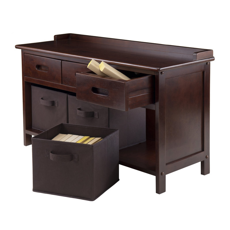 Fabric Storage Bench, Chocolate