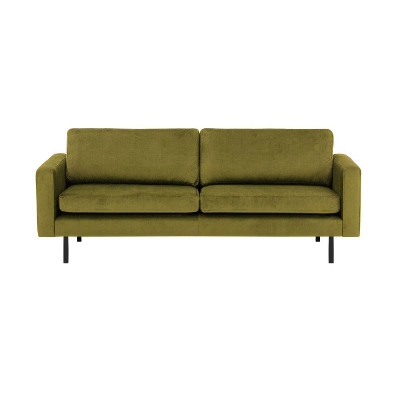 Lioni 3 Seater Velvet Sofa, Green