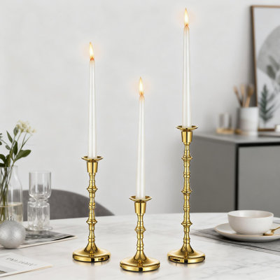 Ensemble de 3 porte-bougies Elegant Taper