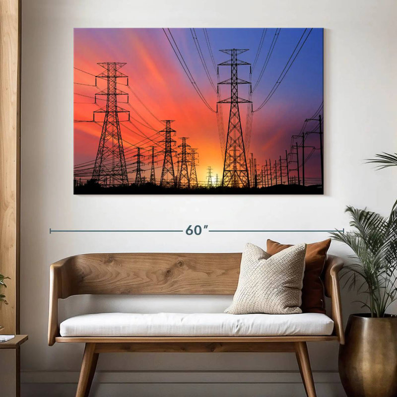 Lilie Electricity Pylons, 34" H x 51" W
