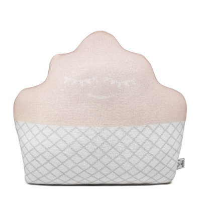 Cotton Blend Reversible Throw Pillow