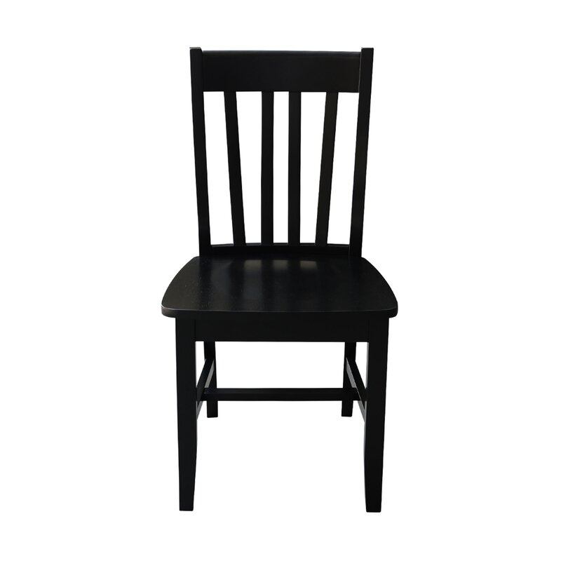 August Grove® Toby Solid Wood Slat Back Side Chair & Reviews | Wayfair