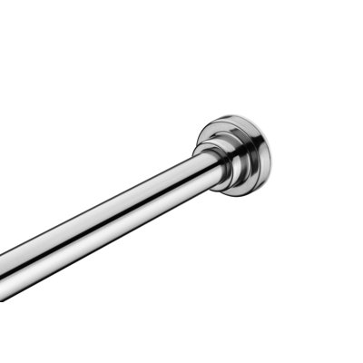 Tringle à rideau de douche 48-88 pouces avec crochets de douche en noir mat | Tringle de rideau de douche à tension de porte réglable | Barre antidérapante antirouille pour salle de bain | AC-AZSR88MB