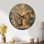 Très grande horloge murale en bois non-Ticking