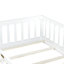Lit simple au sol avec clôture sans porte, lit en bois d'hévéa-124917753