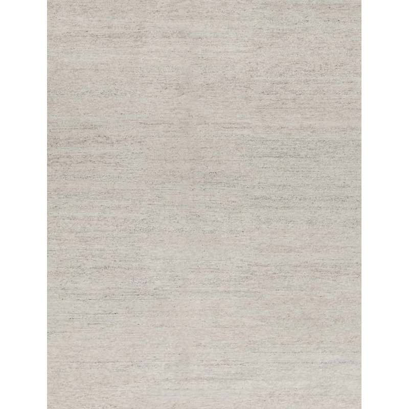 Tapis argent noué à la main de haute qualité