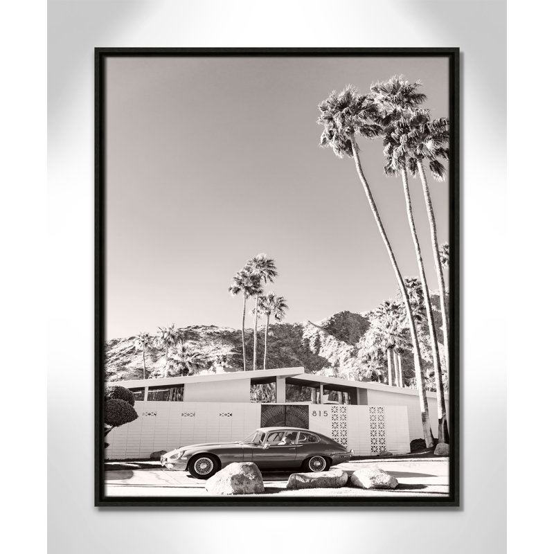 Palm Springs Ride; Imprimé par Young, H 29,5 po x l 23,5 po, Flottant espresso