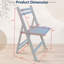 Chaise pour événement spécial pliante en bois à lattes Furniture, blanc, ensemble de 4 Chaise pour événement spécial pliante en bois à lattes Furniture - bois, ensemble de 4, CHAISE PLIABLE-971279894