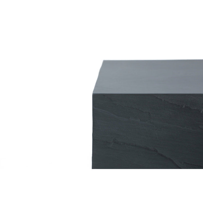 Colorado 60" Rectangular Concrete Coffee Table, Slate Black