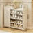 Foldable Multi-Tier Shoe Rack For Small Spaces – Bamboo Entryway Storage Shelf For Home/Apartment