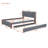 Upholstered Platform Bed with Trundle-158415129-158415128