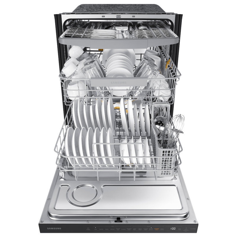 Samsung Smart 42dBA Dishwasher with StormWash+™ and Smart Dry, Black Stainless Steel