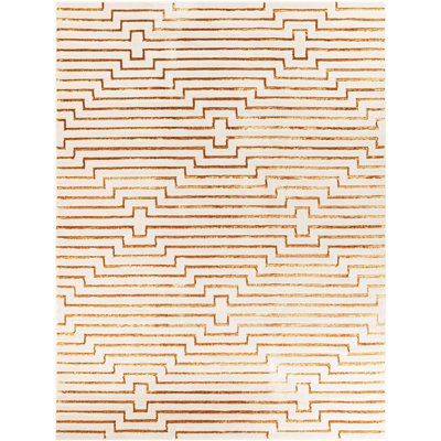 Tapis contemporain blanc Falco