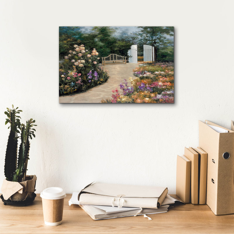 «Garden Enclave» par Diane Romanello, H 12 po x l 18 po x P 0,75 po