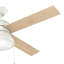 Ventilateur de plafond standard à DEL à 4 pales de 52 po avec chaînette et ensemble d'éclairage inclus Loki-37243781