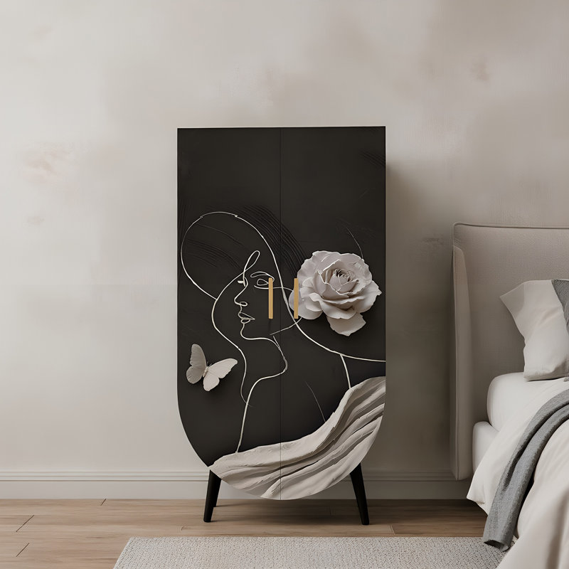 French style bedroom home cream style wardrobe