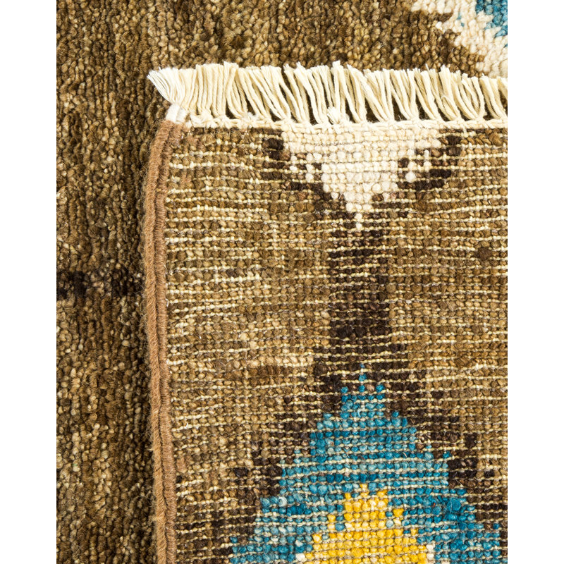 Contemporary One-of-a-Kind 4' 0" X 6' 1" Hand Knotted Area Rug