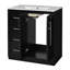 Meuble-lavabo simple de 30 po avec lavabo en céramique Plattville-1411440693