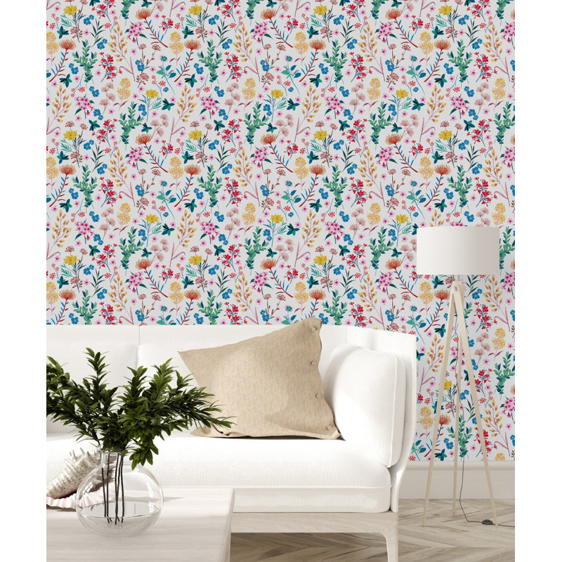 Floral Tile, 2.08' W x 10.42' L