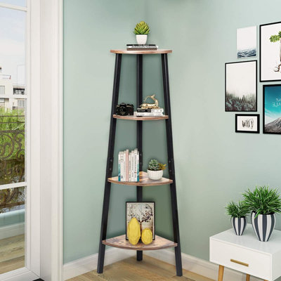 Falmer 125cm H x 34cm W Corner Bookcase