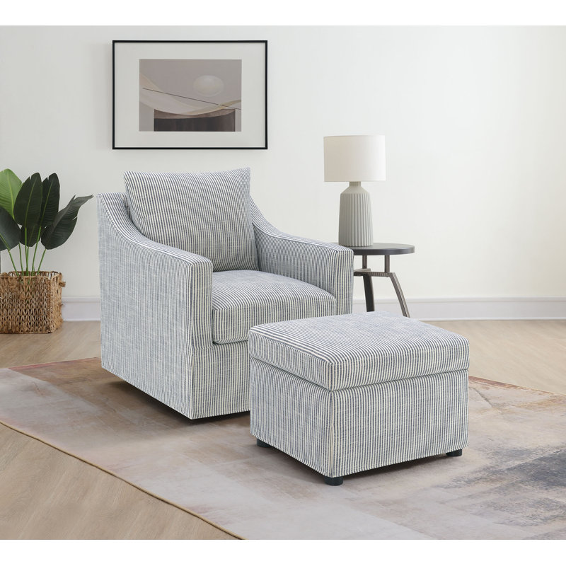 Fauteuil d'appoint pivotant avec rangement relevable Odis