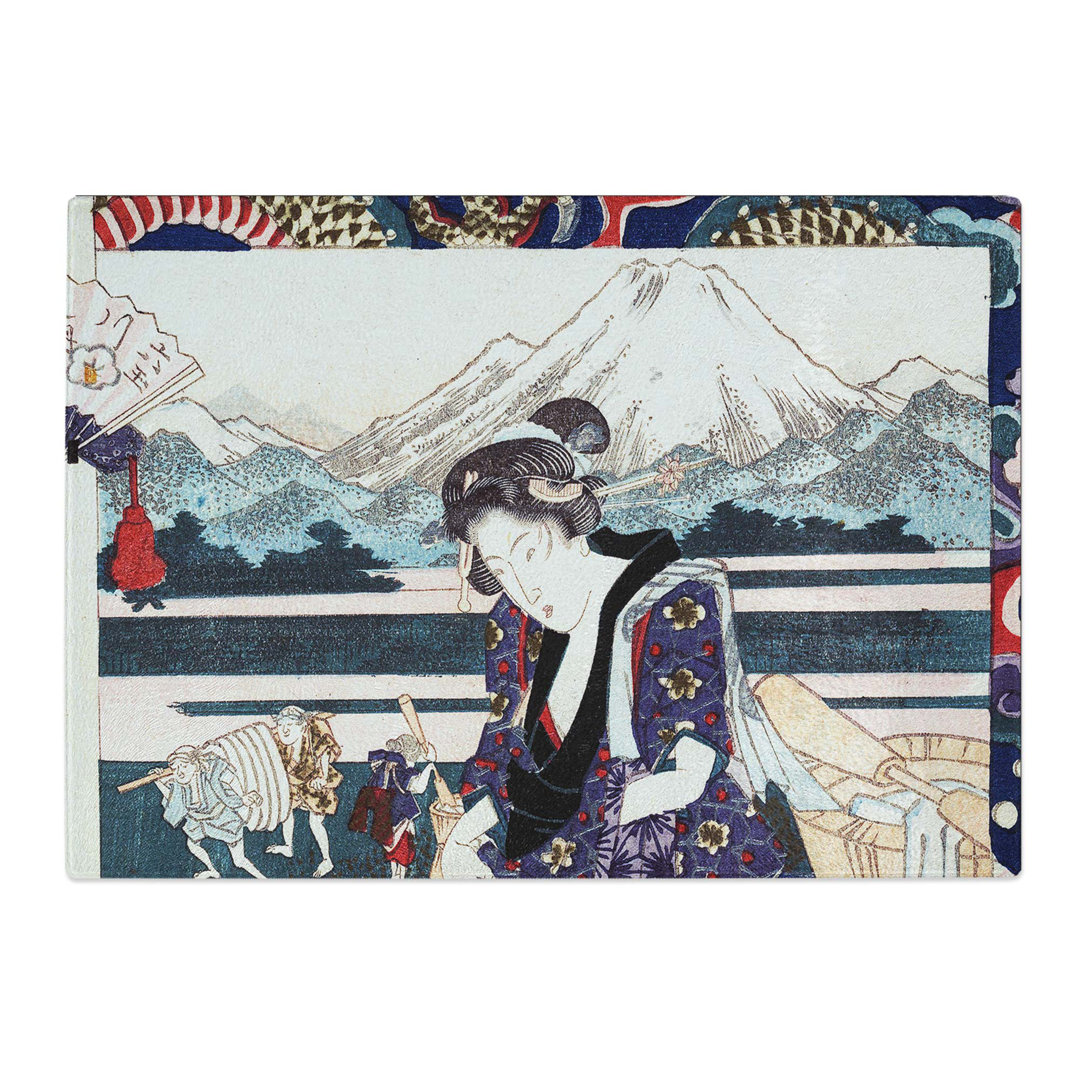Tempered Glass Laundry by Yashima Gakutei Chopping Board