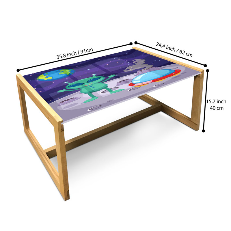 Jaimar Sled Coffee Table, 90cm H x 62cm W x 40cm D