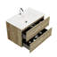 Meuble-lavabo mural de 30 po Gloria avec lavabo intégré en céramique et tiroir en céramique-621148662