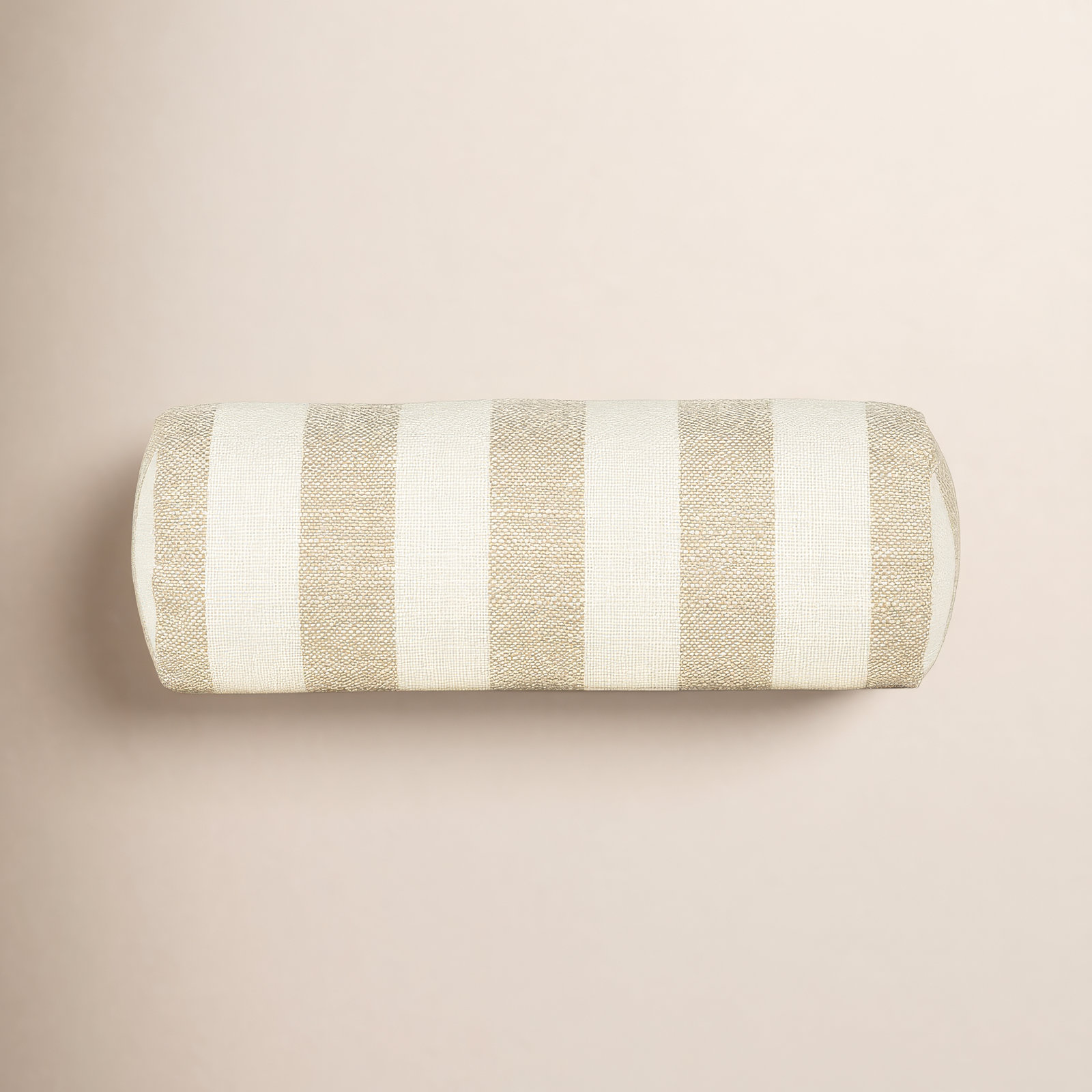 21" x 8" Throw Pillow, Brown Striped