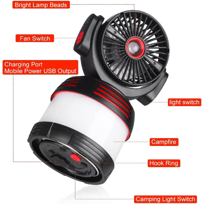 Ventilateur de plafond universel à DEL