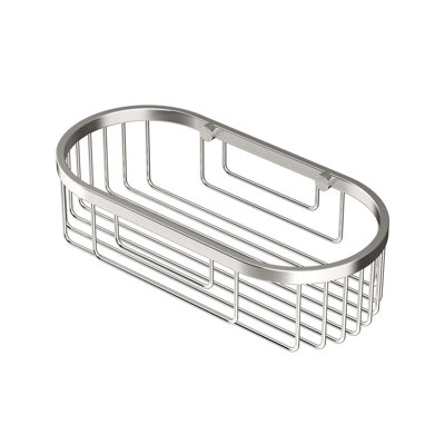Panier de douche mural ovale en acier inoxydable l 9,75 po