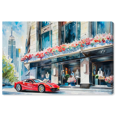 Impression d'art sur toile, magasinage commercial, voyage à New York par Art Remedy