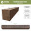 Manteau de cheminée Rustic Sawn Heritage Timber-96388703-96388690