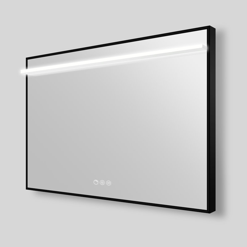 Streamline Rectangular Framed LED Bathroom Vanity Mirror with Defogger, Dimmability, Color Temperature Change