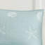 Ensemble de courtepointe brodée réversible en coton 4 pièces avec coussin décoratif turquoise-121108139