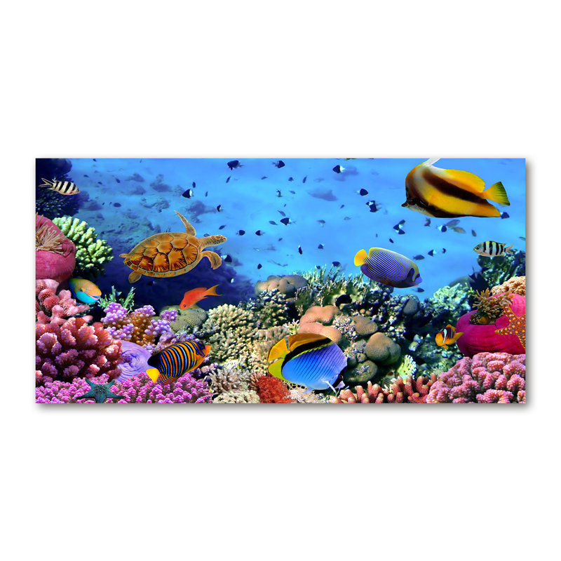 Canvas Print - Wall Art - Prints On Canvas - 140X70 Image Picture Theme: Coral Reef