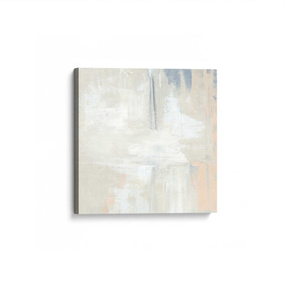 Gentle Abstract Layers I Wrapped Canvas Print