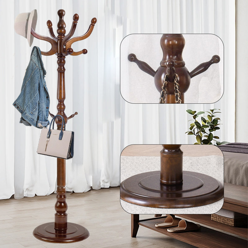 Coat Rack Freestanding, Brown