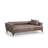 Stylish 3-Seat Sofa-Bed, Light Brown, 90.6 x 37.4 x 30.3 inches | BEECH WOOD & CHIPBOARD Frame, 100% Polyester Fabric | Turnable Back Mechanism, Fixed Cushions, Easy Care | Perfect for Living Room & Guest Space-1097923135