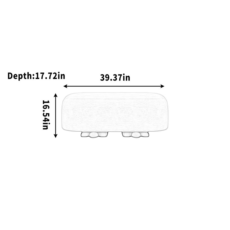 Banc créatif, canapé simple, vestiaire, vestiaire, H 16,54 po x l 39,37 po x P 17,72 po