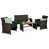 Midnight Green Cushion/Brown Frame selected
